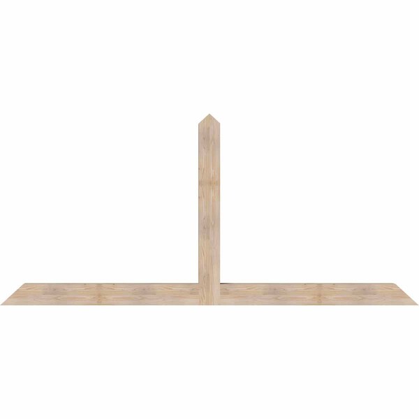 Ekena Millwork Portland Smooth Timber Gable Bracket, Douglas Fir, 108"W x 49"H x 5 1/2"D x 5 1/2"F, 11/12 Pitch GBW108X49X0606POR00SDF - main